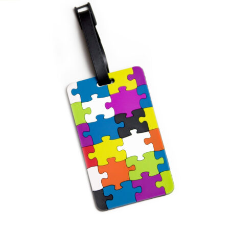 Kofferschild, Namensschild, Kofferanhänger „Puzzle“