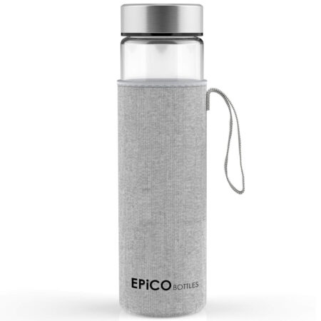 600ml Stylische Trinkflasche aus Glas BPA-Frei