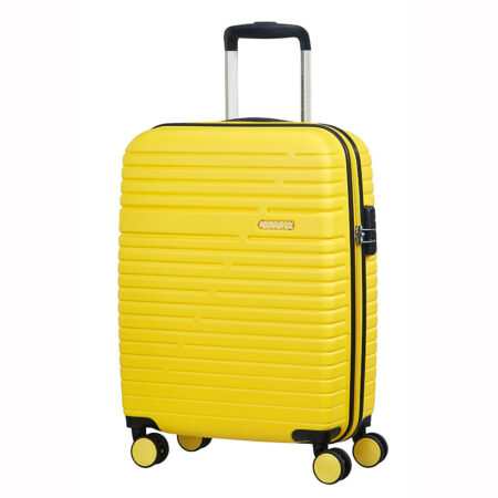 American Tourister - Leichter Handgepäck-Koffer 55x40x20cm, Gelb
