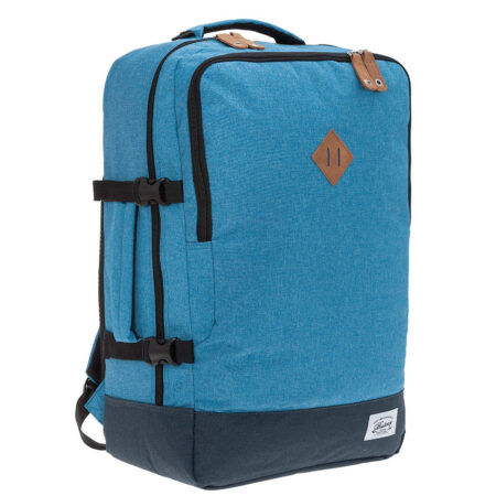 Handgepäck Rucksack 55x35x20 cm, leichter Reiserucksack,  Blau