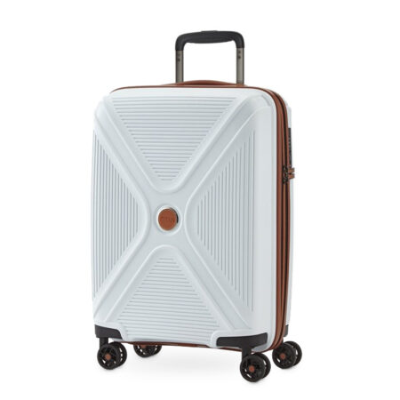Titan - Leichtes Kabinengepäck Hartschalentrolley 55 x 40 x 20 cm, Weiss