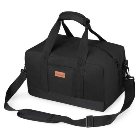 Handgepäcktasche Bordgepäck 40x20x25 cm, Braun/Weiss