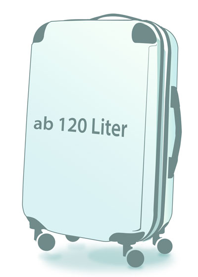 Koffer 32 kg, wie viel Liter Koffer 32 kg?