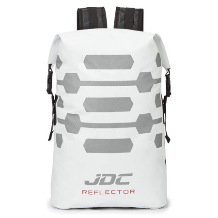 Fahrrad - Rolltop Rucksack wasserdicht und reflektierend 30 Liter, Weiss