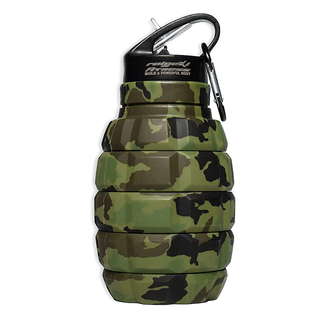MFH Trinkflasche, faltbar, grau, Silikon, 0,5 Liter, BPA frei, €
