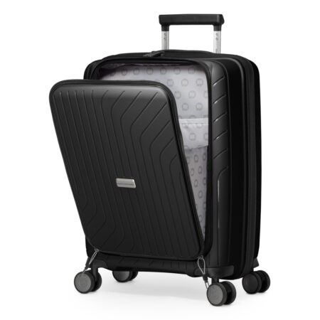 TXL-Handgepäck Koffer mit Laptopfach 55x40x23 cm, Schwarz