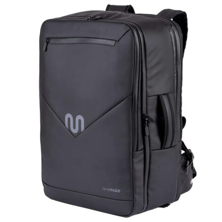Onemate - Reiserucksack Kabinengröße 55x35x20 cm, 40 L, Schwarz